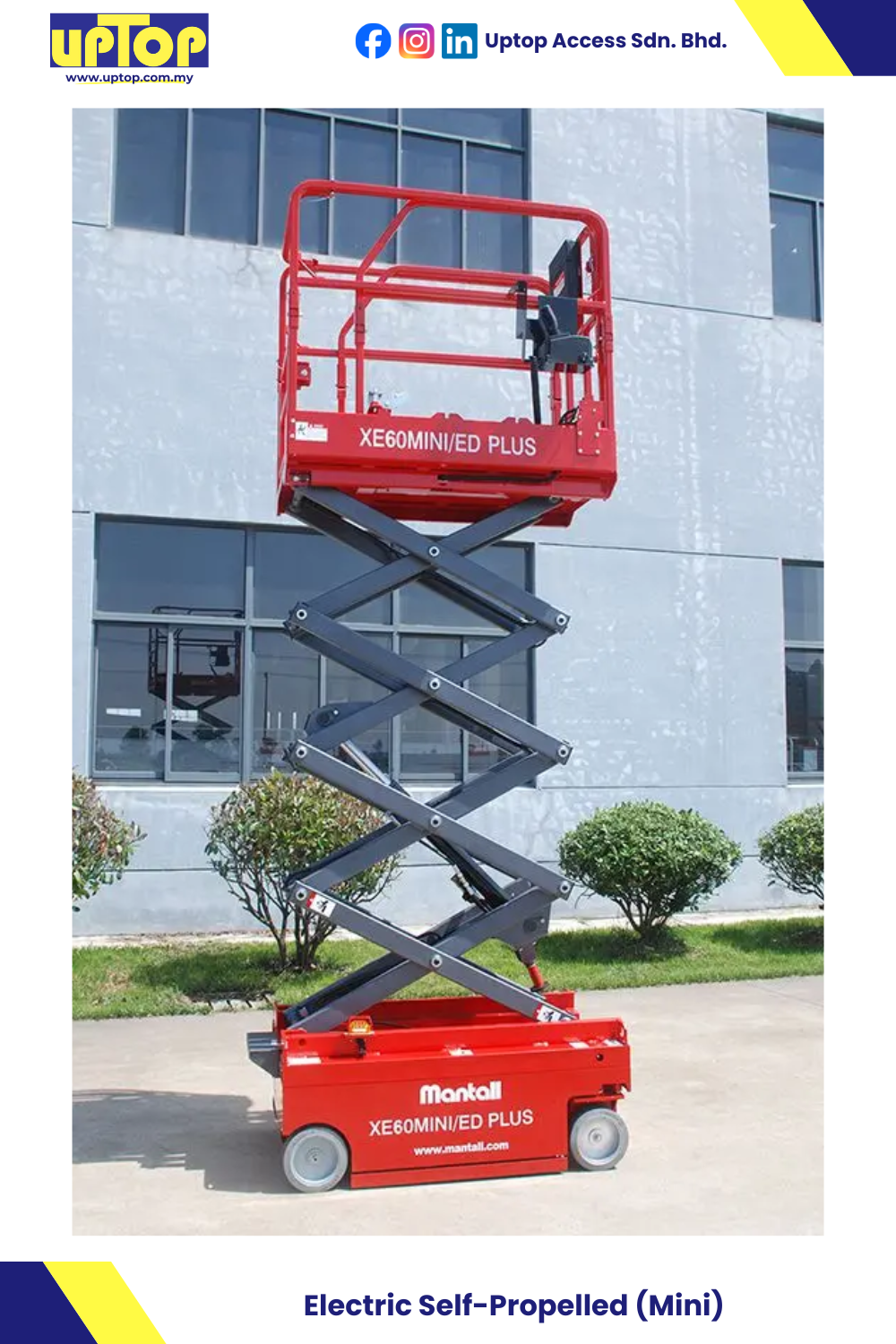 Mantall Self-Propelled Mini Scissor Lift for Rent & Sale