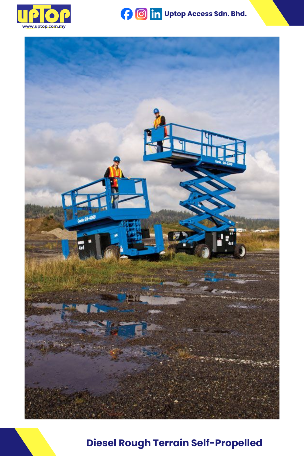Genie Diesel Rough Terrain Scissor Lift Rental & Sales